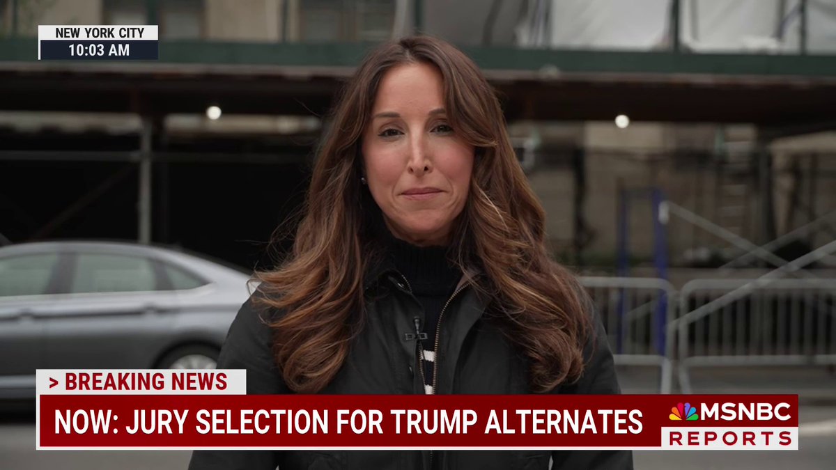 HAPPENING NOW: Jury selection for Trump hush money trial alternates. yasminvossoughian has the latest.