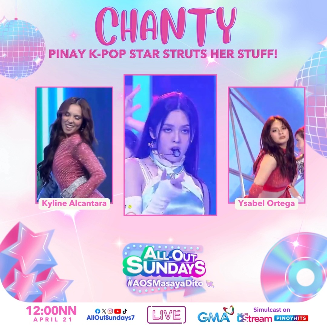 K-Pop Pinay star Chanty will strut her stuff together with Kyline Alcantara and Ysabel Ortega! Watch out for this iconic trio! 💅 #AOSMasayaDito #AllOutSundays | Sundays at 12 NOON on GMA