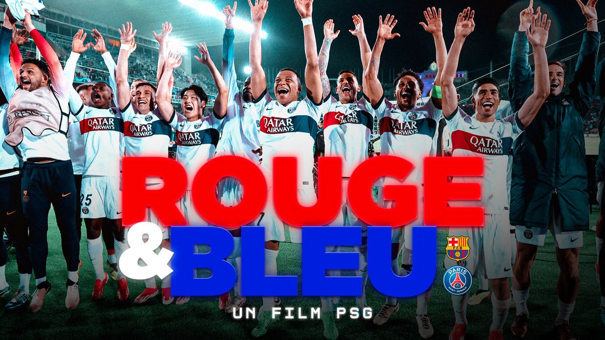 🔴🔵 𝐑𝐨𝐮𝐠𝐞 & 𝐁𝐥𝐞𝐮 - #UCL Dans les coulisses de la double confrontation 🆚 le FC Barcelone et la qualification pour les demi-finales de la UEFA Champions League ! 🏆🎞️ ⚽️ #PSGFCB 2⃣-3⃣ / #FCBPSG 1⃣-4⃣