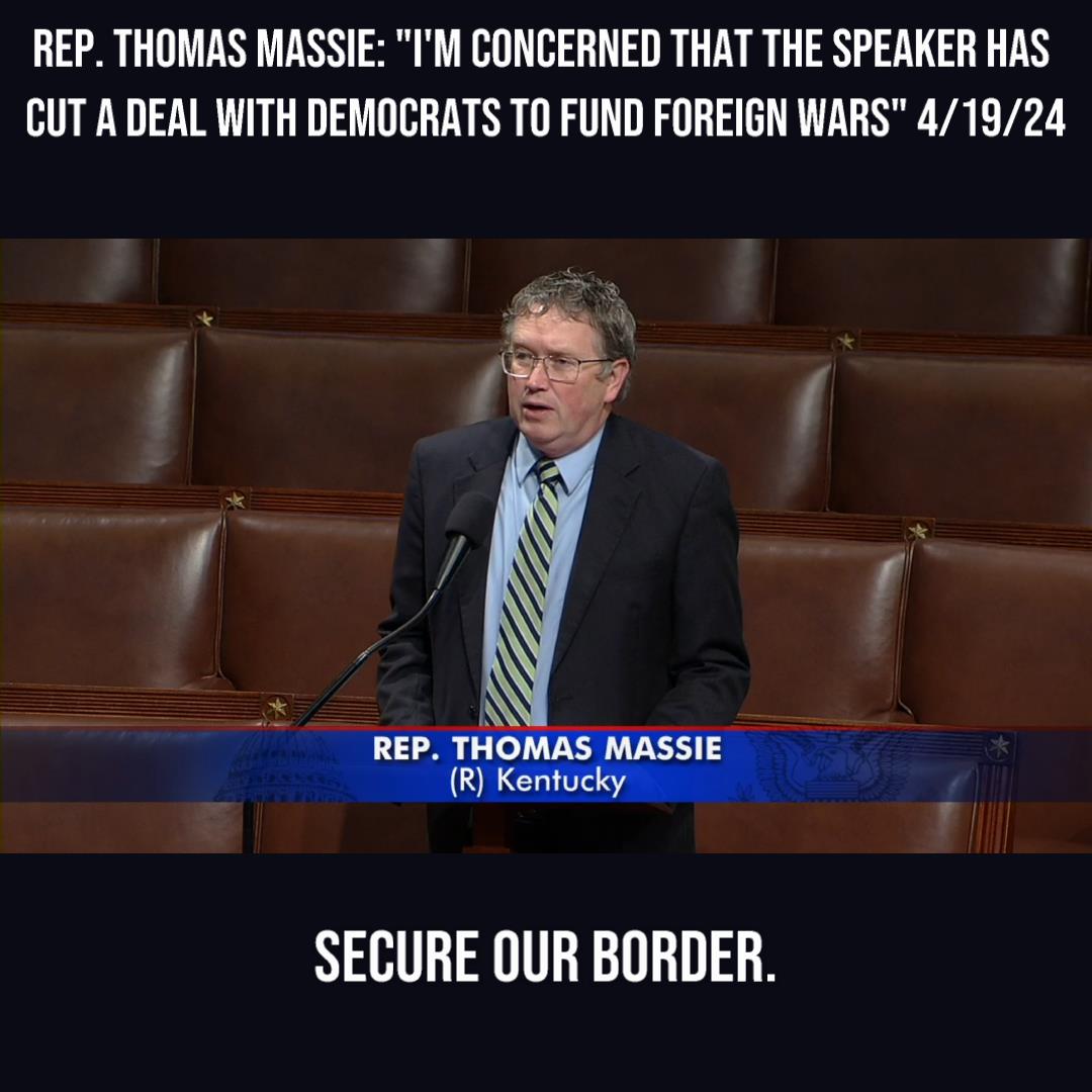 Today Speaker Johnson employed the help of democrats to rig the rules of the House. Shamefully, they converted a veterans care bill into a vehicle for passing Schumer’s $100 billion package to fund foreign wars. I spoke against the process and the likely results.