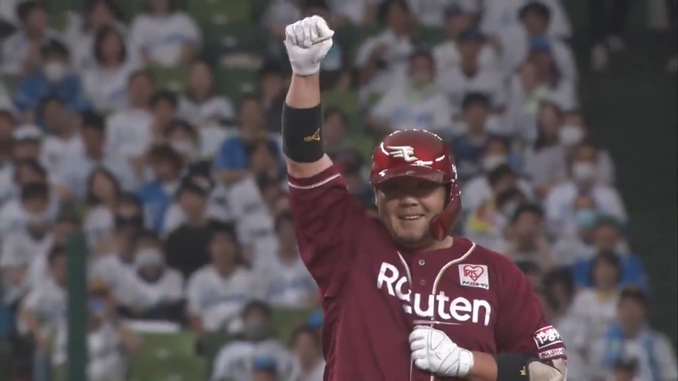 【8回表:L 2-4 E 】 ふたたび勝ち越し!!! #石原彪 選手がライトへのタイムリーツーベース! #RakutenEagles #いただき!