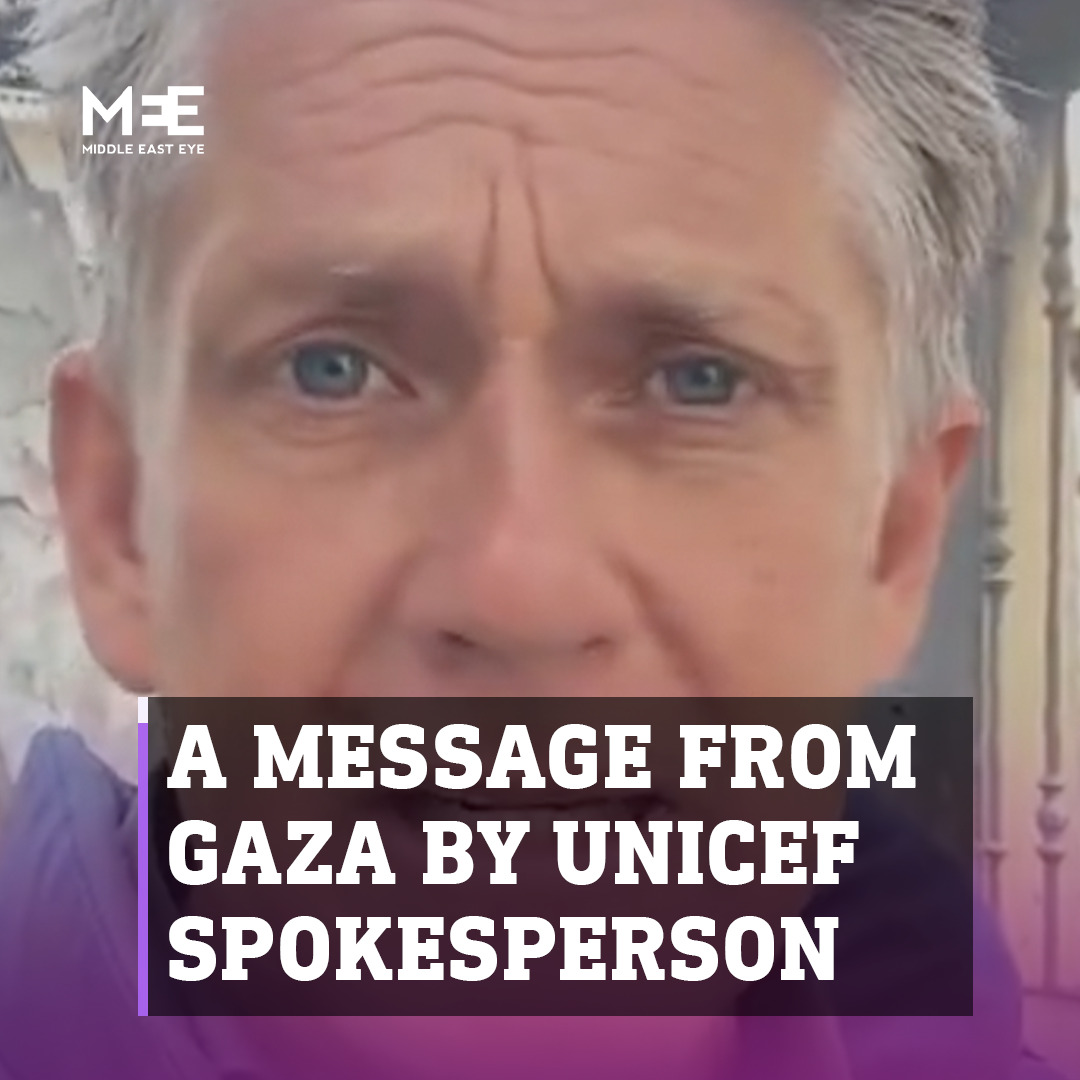Two out of three homes have now been “destroyed or damaged” by Israel's army, according to Unicef Spokesperson James Elder, who documented the destruction of Palestinian homes in the city of Khan Younis in Gaza on Thursday