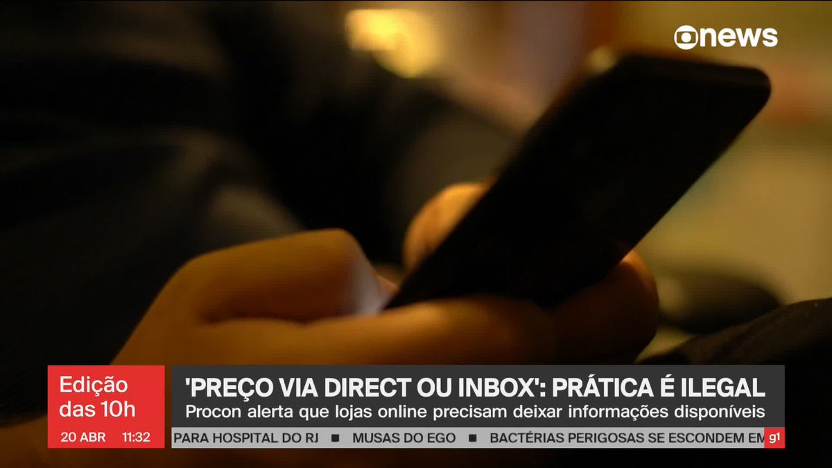 Preço por direct ou via inbox: todo mundo já passou por isso na hora de fazer uma compra pela internet. Mas essa prática é ilegal. Entenda. ➡ Assista à #GloboNews: