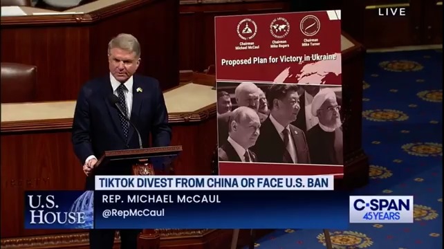 WATCH🚨CHM Michael McCaul on the House Floor in support of HR 8038: "The world is watching. Our adversaries are watching. And history will judge us by our actions here today. "As we deliberate on this vote – you have to ask yourself this question. Am I Chamberlain or Churchill?"