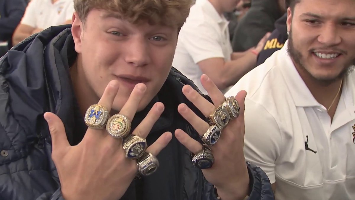 Some pretty big rings for ring szn 💍 J.J. McCarthy x Michigan Football