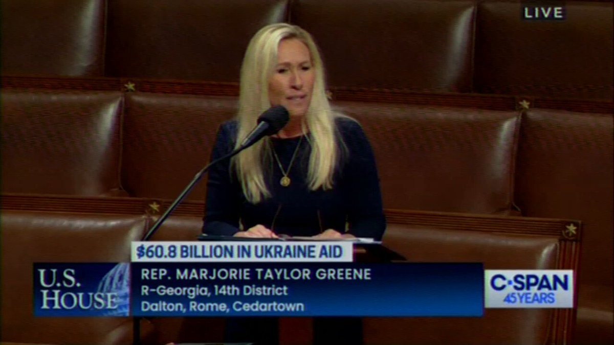 Rep. Adam Smith responds to Marjorie Taylor Greene: The sponsor of this amendment is basically saying if we pass this bill, we are advocating for the deaths of Ukrainians. That is uniquely demented way of looking at this. From a Russian propaganda standpoint, they invade and it’s our fault for helping them defend themselves. That is argument here against supporting Ukraine and it literally makes no sense