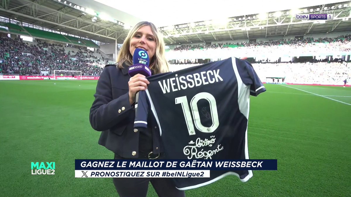 [🎁CONCOURS] 🔮 Donnez votre pronostic pour #ASSEFCGB via #beINLIGUE2 👕 Le maillot dédicacé de Gaëtan Weissbeck est à gagner ! 👉 Follow beIN SPORTS pour jouer !