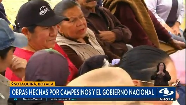 En Boyacá se entregaron varias placa huellas del programa Caminos Comunitarios, de la paz total, obras que se ejecutaron por juntas de acción comunal y el apoyo del Gobierno Nacional. Más en