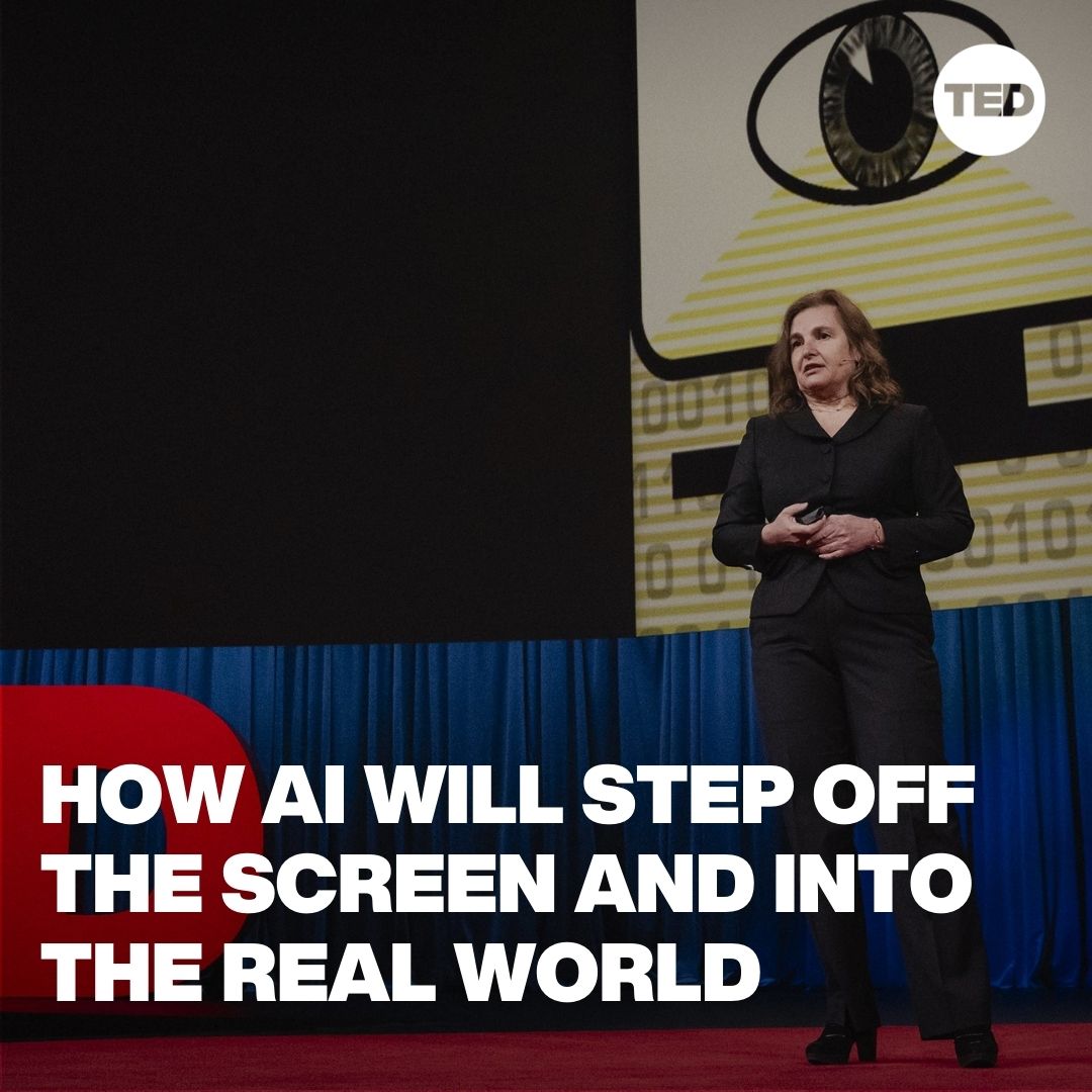 In the near future, AI may not just be contained to your computer or phone. Watch robotics and AI pioneer Daniela Rus' full #TED2024 Talk here: