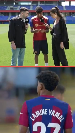 No es su primer #ELCLÁSICO... ⚡️⚽️ 💙 Lamine Yamal ❤ #LALIGAEASPORTS #LALIGAFCFUTURES