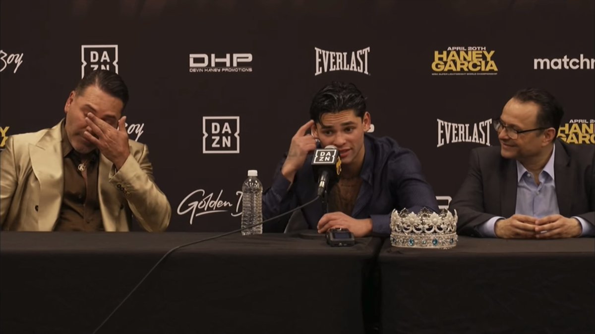 ‼️ Ryan Garcia at the post-fight press conference after beating Devin Haney: "Who's the crazy one now? I drank every single night. And what happened? I won" [🎥 Golden Boy]