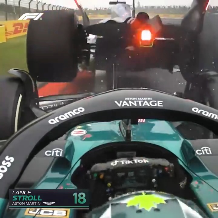 Daniel Ricciardo's race came to a bumpy end behind the Safety Car 💥 😮 #F1 #ChineseGP