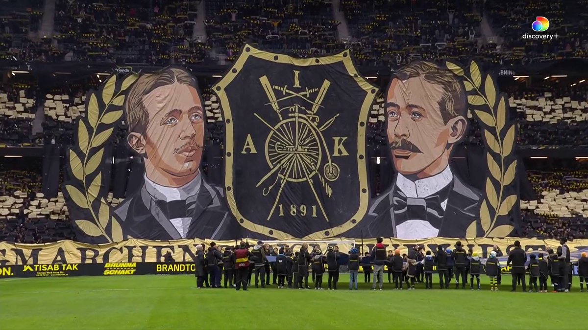 Inramningen inför derbyt mellan AIK och Djurgårdens IF på Friends Arena. 📲 Se matchen på