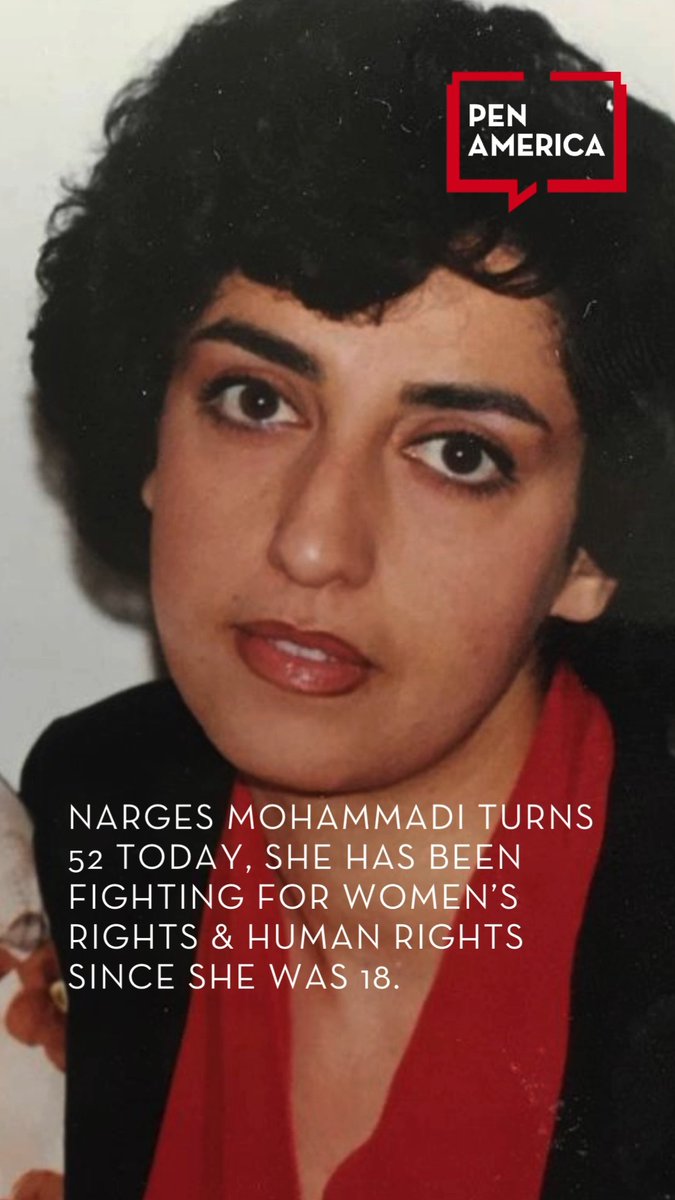 Happy birthday, Narges. We hope that next year you will be spending this special day with your family and loved ones in freedom. #FreeNarges On Narges Mohammadi | نرگس محمدی birthday, share this video and write her a letter at: