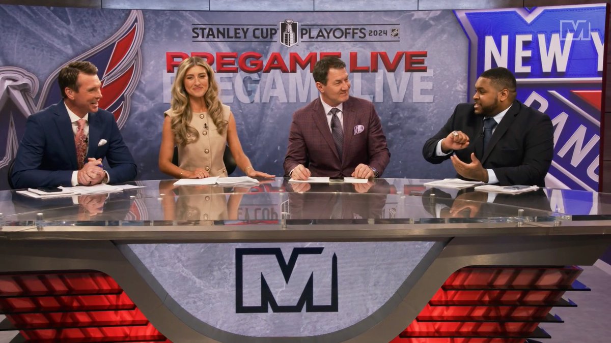 DSP had to bust out some hardware for good luck 💍 Join him, Alexa Landestoy, Alan May and Brent Johnson on MNMT 🔴 Washington Capitals Pregame Live 🔗: