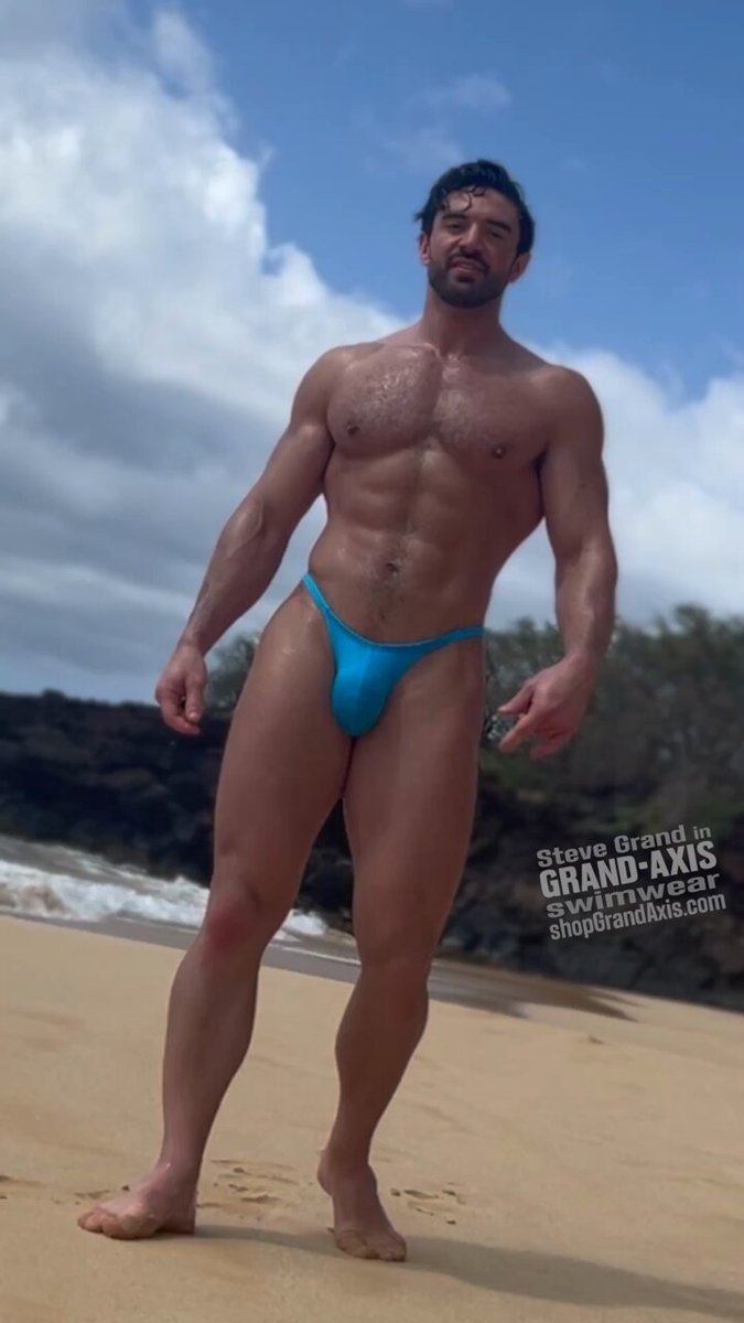 Who else wishes more guys would wear skimpy swimwear like this? 🤙Wearing my Grand Axis Posing Suit here 💪 SHOP all my designs➡️ Our 4 CORE Swimwear styles come in 12 powerful colors! FOLLOW me on tiktok ➡️GrandAxis ➡️ Model / designer / owner: me! 😅Steve Grand #mensswimwear #speedos #posingsuit #posingtrunks #guysinswimwear #speedo #guysinspeedos #mensfitness #fitnessguys #hunk #malemodel #fitnessmodel #bikini #speedobulge #mensbikini #mensfashion #mensswimwearstore #thiccguys #meninspeedos #thiccthighssavelives #muscleguys #bodybuilder #bodybuilding #mensphysique #malemodel #mensswimsuitmodel #grandaxisguys #grandaxis #SteveGrand