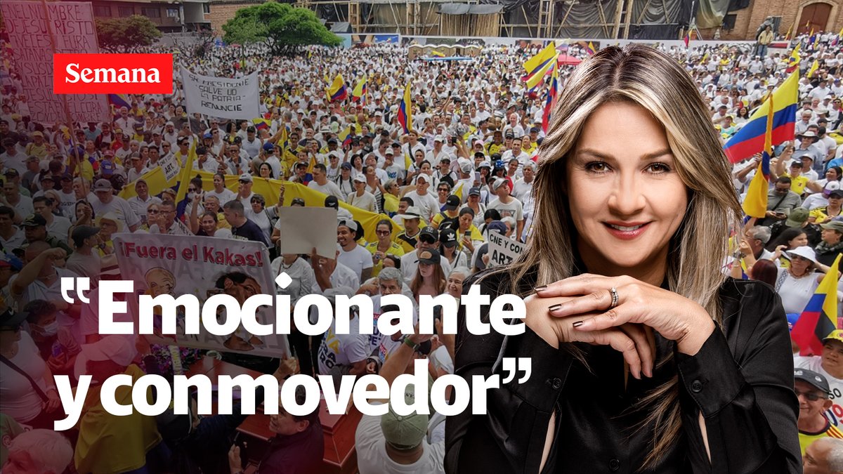 "Usted es el Presidente de todos y debe escuchar al pueblo. La marcha contra el Gobierno Petro fue histórica y democrática": Vicky Dávila.