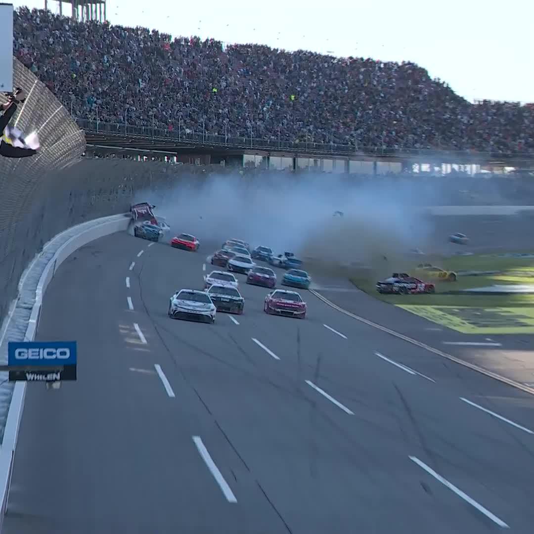 Reddick avoids the chaos in the tri-oval to win at Talladega Superspeedway! #GEICO500