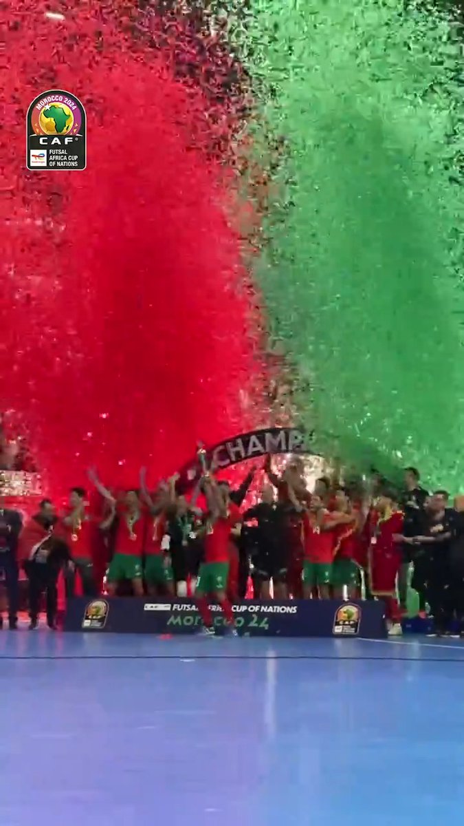 One, two, three, 𝗮𝗰𝘁𝗶𝗼𝗻. 🏆🇲🇦 #AFCONFutsal2024