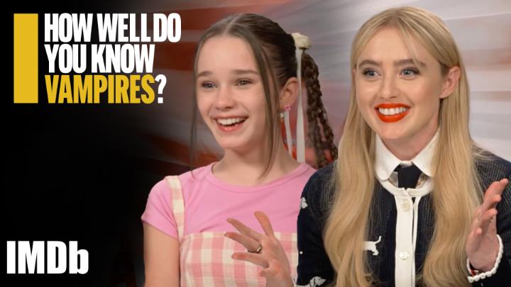 Kathryn Newton, Melissa Barrera, and the cast of #Abigail test their knowledge of vampires on-screen. 🧛 Abigail is in theaters NOW!