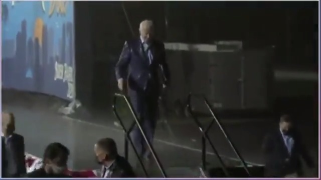 Joe Biden held a rally in the rain, and he jogged off the stage—two things Trump can't do.