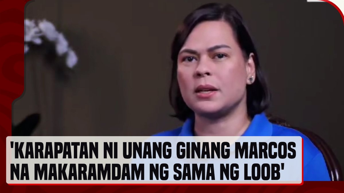 Nagbigay ng kaniyang reaksyon si Vice Pres. Sara Duterte hinggil sa naging rebelasyon ni First Lady Liza Araneta Marcos na may lamat na ang relasyon nila ng bise presidente.