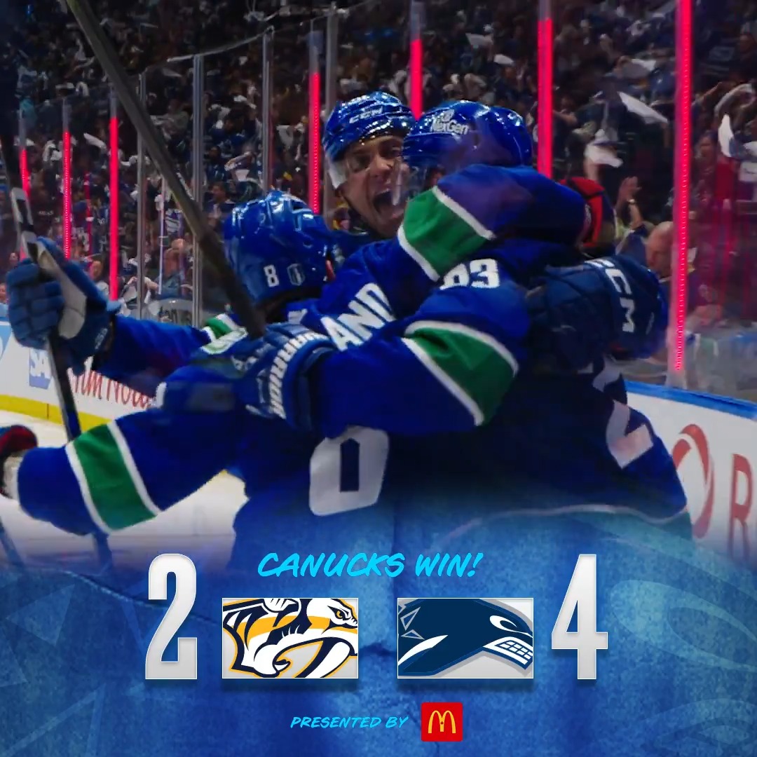 CANUCKS TAKE GAME ONE. McDonald's 🇨🇦 | #Canucks