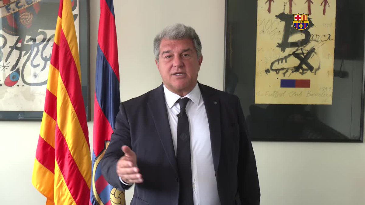 El president Joan Laporta Estruch: “Hi ha eines com el VAR que han d’ajudar a tenir una competició més justa i no a l’inrevés”