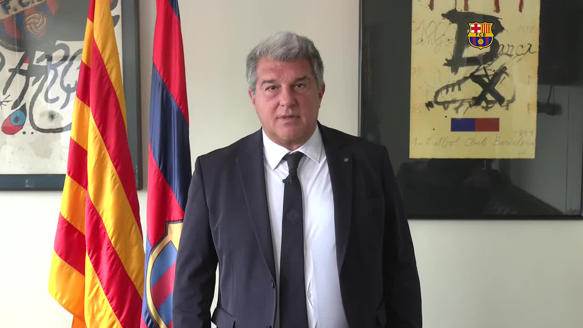 El presidente Joan Laporta Estruch: “Hay herramientas como el VAR que deben ayudar a tener una competición más justa y no al revés"