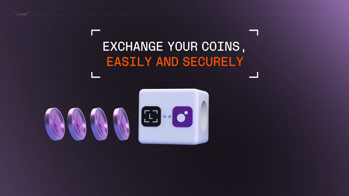 There's a new way to swap your coins in Ledger Live! Say hello to MoonPay 🟣 Swap - available now through Ledger Live. 🔄 Happy swapping! 🔄