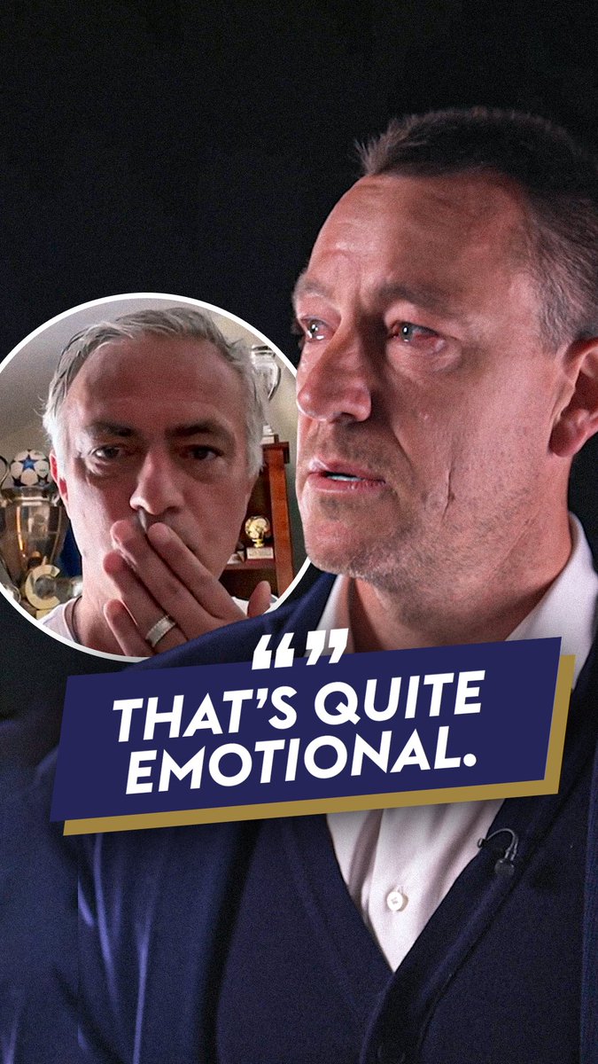 Anyone else cutting onions? 🥺 An emotional message from José Mourinho to John Terry on his Premier League Hall of Fame induction 🤝
