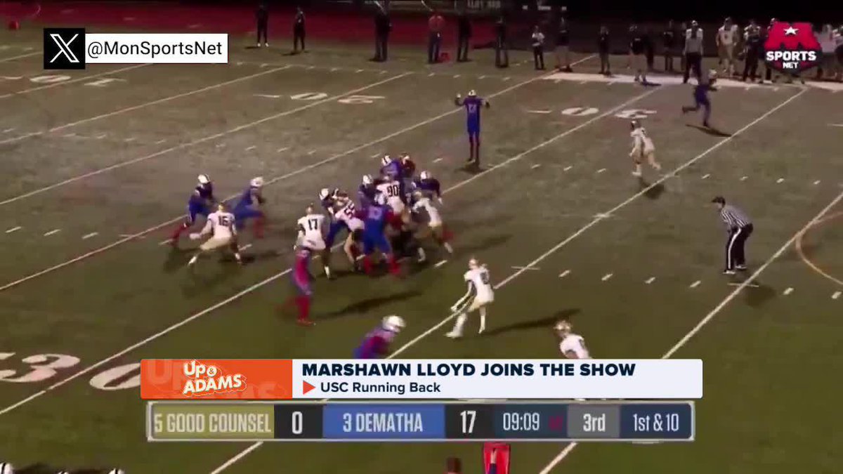 .USC Football ✌️ RB Marshawn Lloyd really made the no. 1 play on #SCTop10 as a HIGH SCHOOLER 😲💯 MarShawn Lloyd Kay Adams