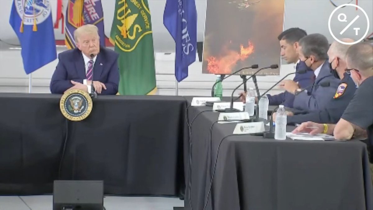 Official: If we ignore science and put our head in the sand, we're not going to succeed Trump: It'll start getting cooler. You just watch Official: I wish science agreed with you Trump: I don’t think science knows, actually