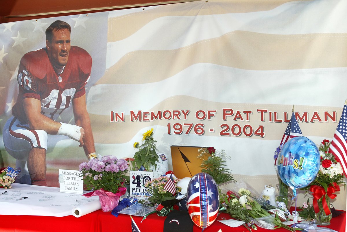 Honoring Pat Tillman on the 20th anniversary of his passing.