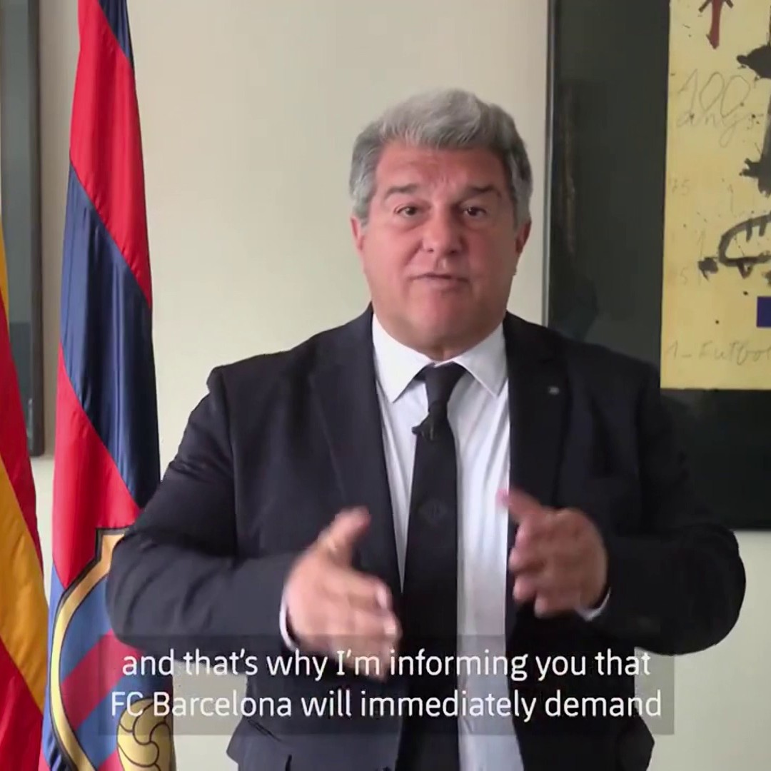 Barcelona president Joan Laporta says club will request Real Madrid replay if Lamine Yamal's goal is deemed legal ⚽💭