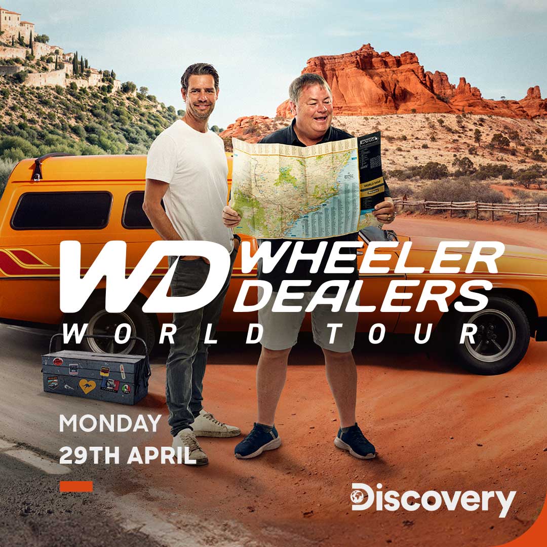 @MikeBrewer & @F1Elvis are going GLOBAL 🌍🚗 Brand new #WheelerDealersWorldTour starts in ONE WEEK!