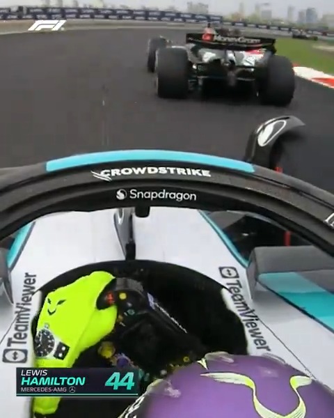 Lewis Hamilton takes the long way around Kevin Magnussen 👏 #F1 #ChineseGP