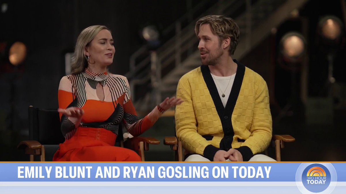 Ryan Gosling and Emily Blunt joke on TODAY that ‘Barbenheimer’ was a 'marketing ploy' for their upcoming movie, “The Fall Guy” 😂🩷🖤