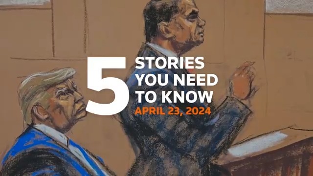 5️⃣ stories you need to know today: Donald Trump’s hush money trial continues with the judge to consider if the former president violated a gag order, five migrants died crossing the English Channel hours after the UK passed a bill to deport asylum seekers to Rwanda, and more