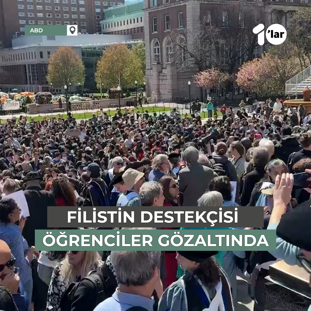 Columbia Üniversitesi yönetimi, Filistin'i destekleyen öğrencileri gözaltına aldırmak için polisi kampüse soktu ve bu durum öğretim görevlileri ile öğrenciler tarafından protesto edildi.