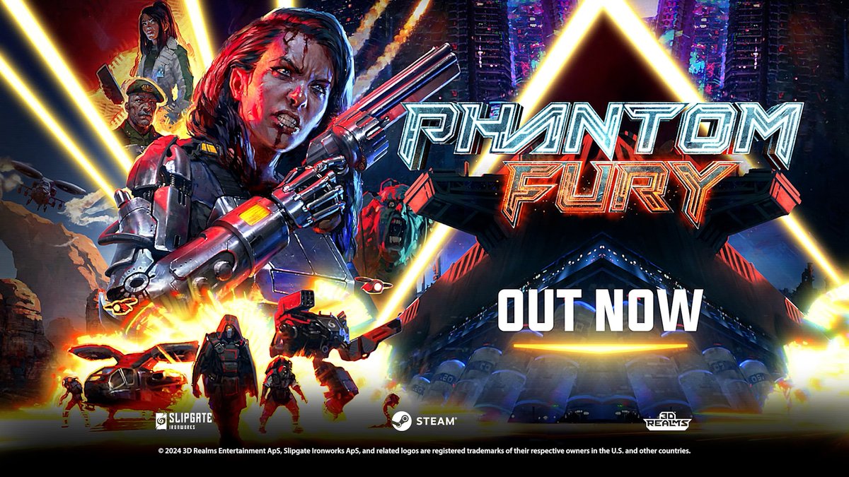 Phantom Fury from Slipgate Ironworks is available NOW! 💣 All mankind is counting on you, no pressure. Buy on Steam!🔻