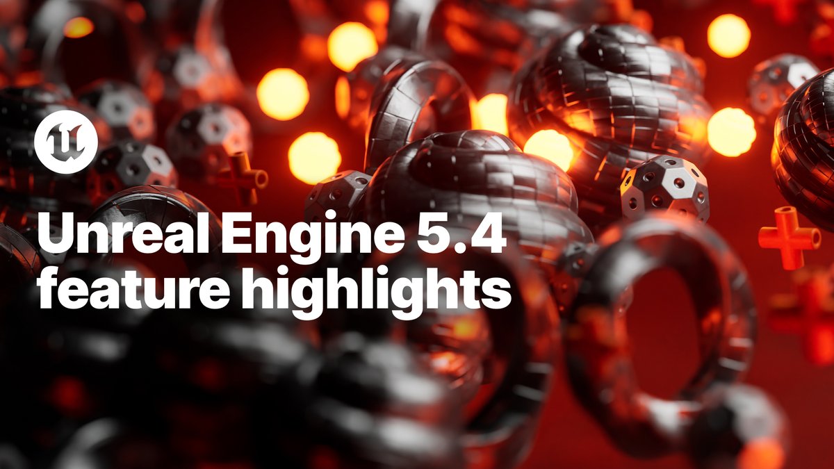 Unreal Engine 5.4 is here!🔔 It’s packed with new features and improvements, including the toolsets we’ve been using internally to make ‘Fortnite Chapter 5,’ ‘Rocket Racing,’ ‘Fortnite Festival,’ and ‘LEGO Fortnite’ the successes they are. Check it out: