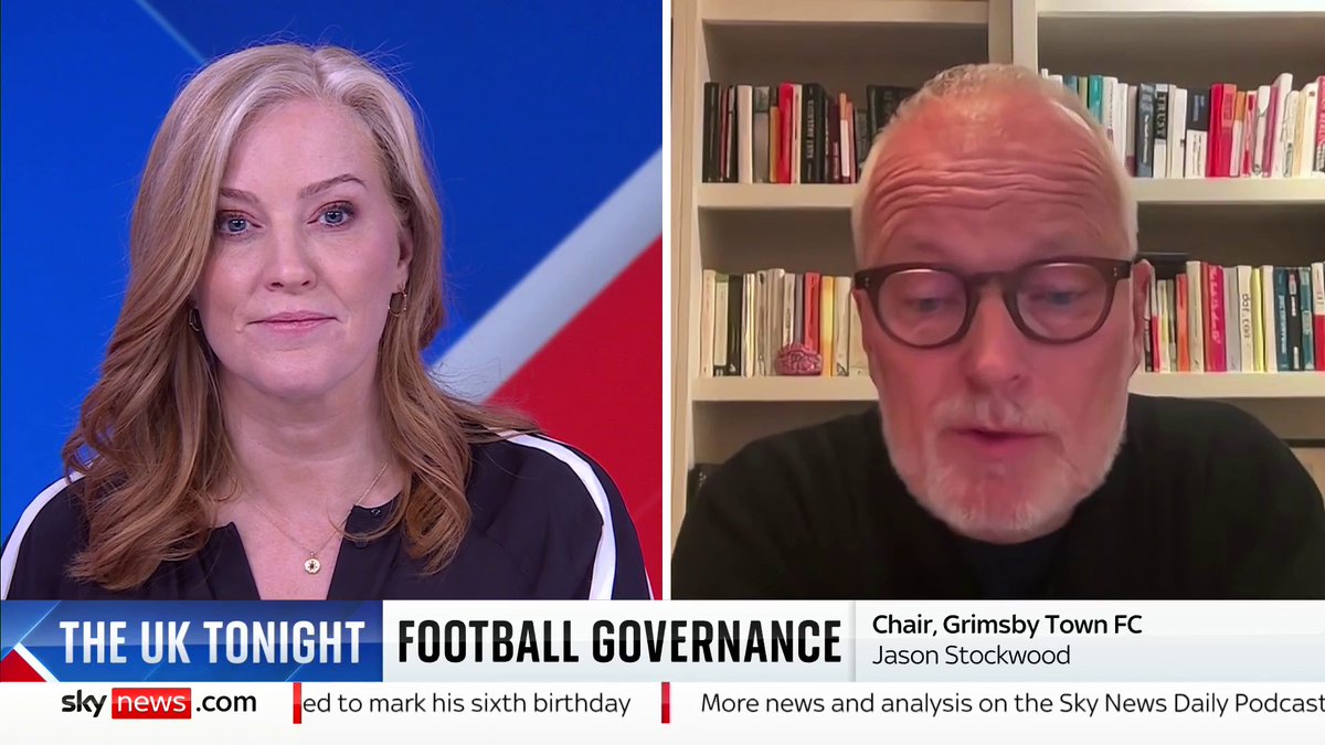 "This is a really good metaphor for what is happening in society" Chair Grimsby Town F.C., Lord Jason Stockwood tells Sarah-Jane Mee it's 'critical' an Independent Football Regulator is introduced to ensure 'financial stability' in the men's game More ➡️ 📺 Sky 501