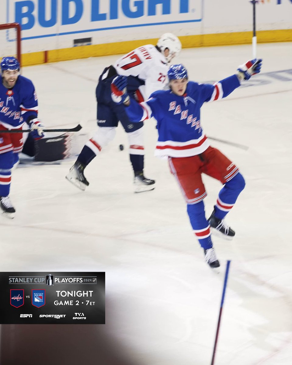 The legend of Matt Rempe continues to grow in NYC. 🗽 #StanleyCup 📺: Washington Capitals vs. New York Rangers Game 2 tonight at 7p ET on ESPN 2, Sportsnet, and TVA Sports
