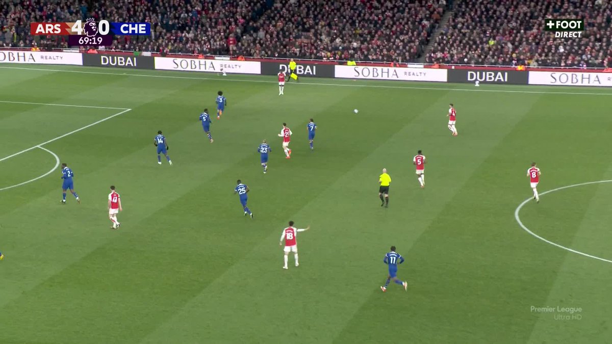 La passe de Martin Ødegaard pour le but de Ben White. 🍗 C’est de la folie Arsenal. 🥵 🎥 CANAL+ Foot