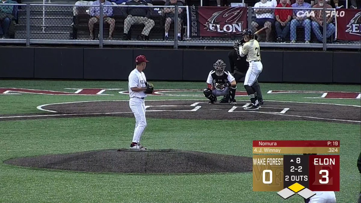 ELON SHUTS OUT No. 8❗️ Elon Baseball secures a single game upset win against No. 8 Wake Forest, 3-0. #NCAABaseball x 🎥 FloBaseball