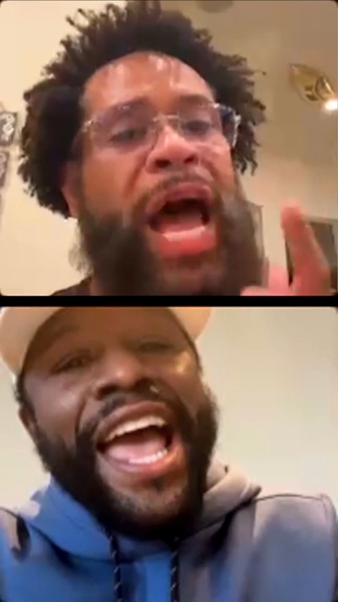 ‼️ Devin Haney’s father/trainer Bill Haney in a heated ten-minute argument with Floyd Mayweather on Instagram live: “You’re a bulls***-ass n***a… F*** your 50-0, that s*** don’t mean nothing.” [🎥 Bill Haney]
