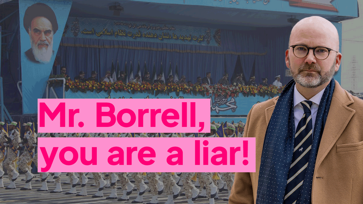 I called out Josep Borrell Fontelles's #IRGC lies that shield the Mullah regime and was reprimanded by the speaker of the European Parliament. Truth matters. #Proscribe the IRGC now.