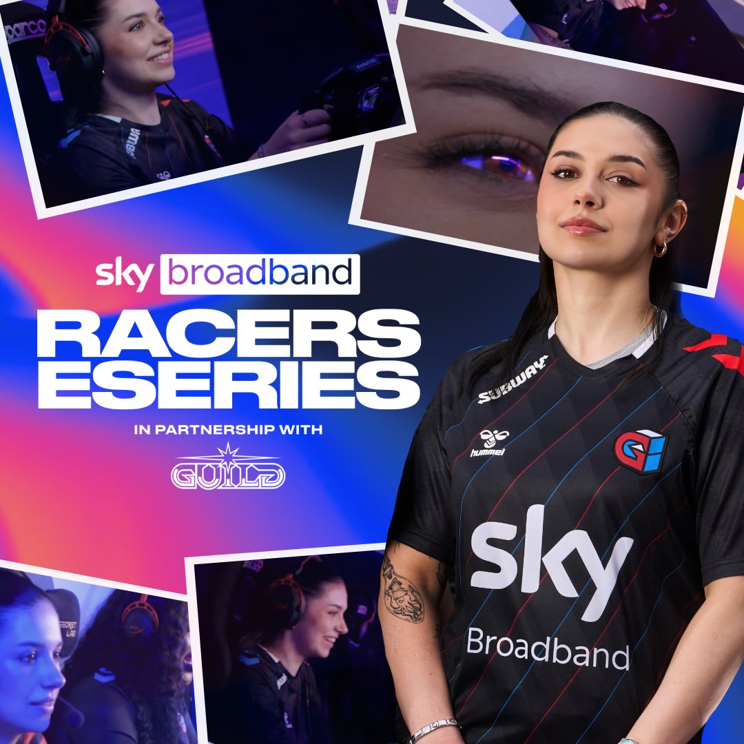 🚨🏁 Aspiring women sim racers wanted! Join Guild &amp; Sky Broadband in the UK's search for top talent. Top racers enter the Women’s Esports Finals &amp; compete for a pro contract + 18 months free Sky Broadband. 👉 #PoweringThePros #SkyGuildGaming Sky