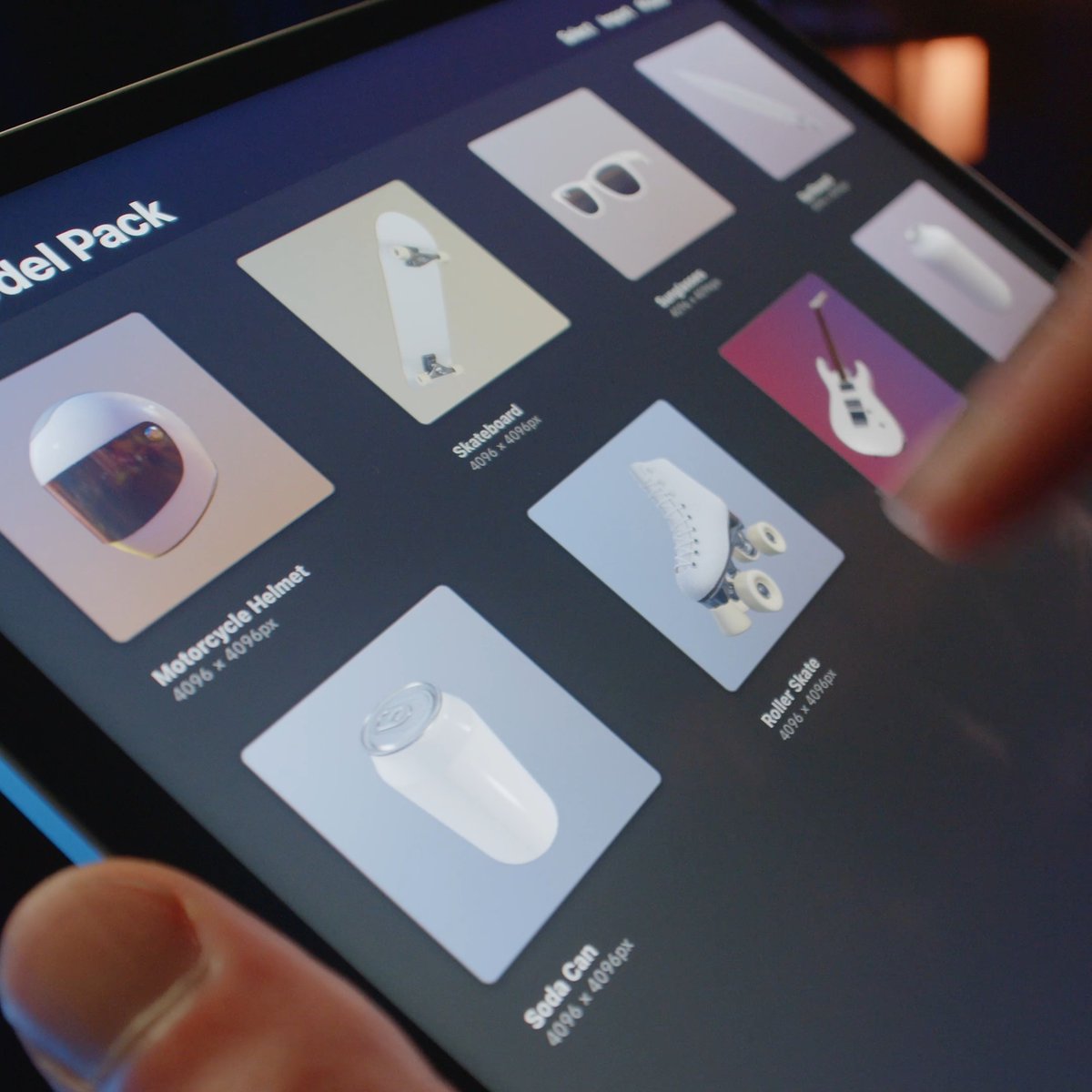 3D Painting takes #Procreate to a new dimension with the ability to paint directly onto imported 3D models. Handcraft your own texture maps and then light them, export them, or even bring them to life in AR 💜